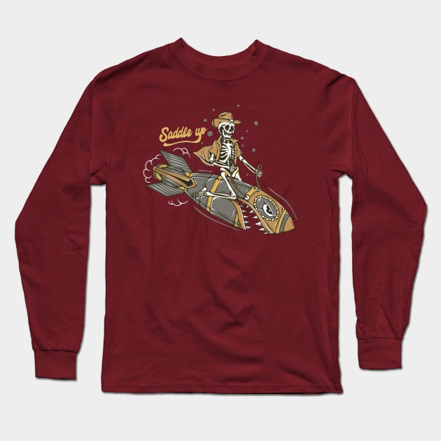 saddle up Long Sleeve T-Shirt by trashgoods